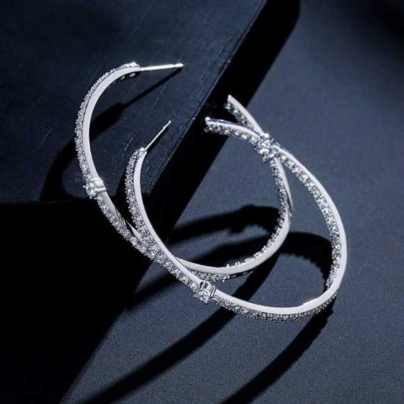 Серьги кольца Отти