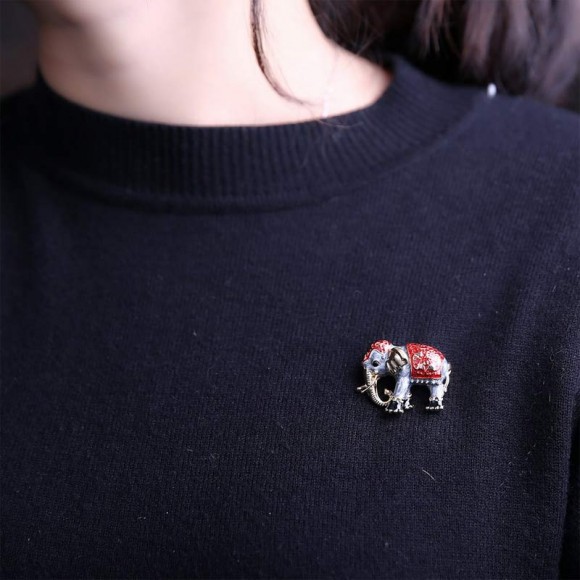 Брошка Індійський слон