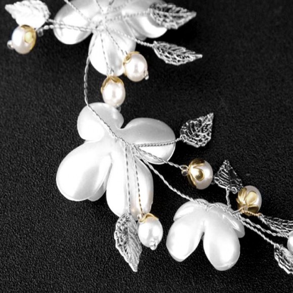 Ободок для волос Перламутровые цветы Ободок для волос Перламутровые цветы