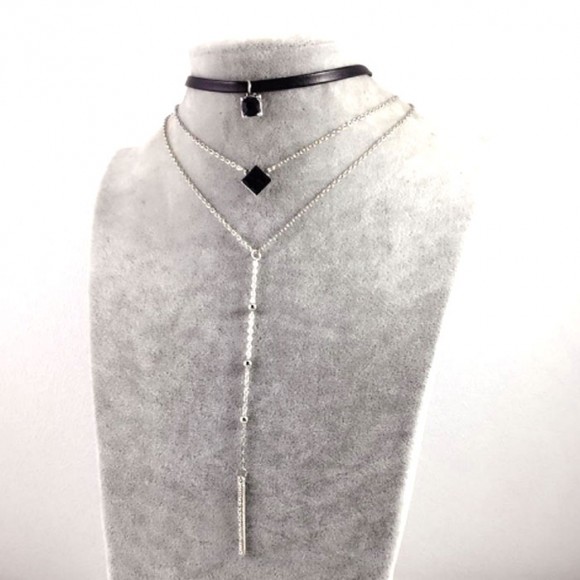 Чокер на шею с цепочкой Long chain