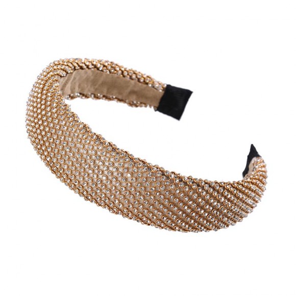 Широкий Обруч з каменем Кристальна сіточка