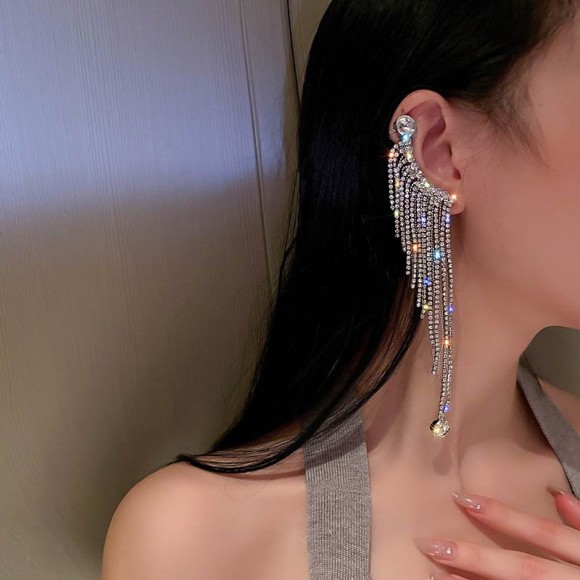 Длинные серьги каффы Стиль Длинные серьги каффы Стиль