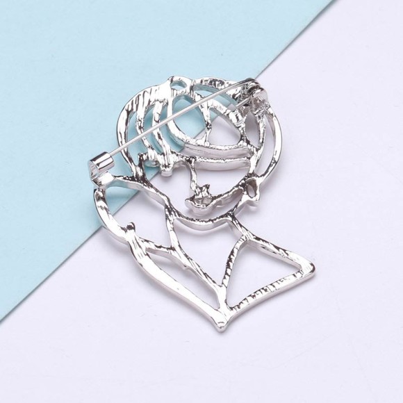 Брошь девушка стиль минимализм Брошь девушка стиль минимализм