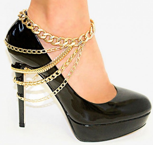 Браслет на ногу з ланцюжками Heel Shoes