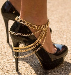 Браслет на ногу с цепочками Heel Shoes Браслет на ногу с цепочками Heel Shoes