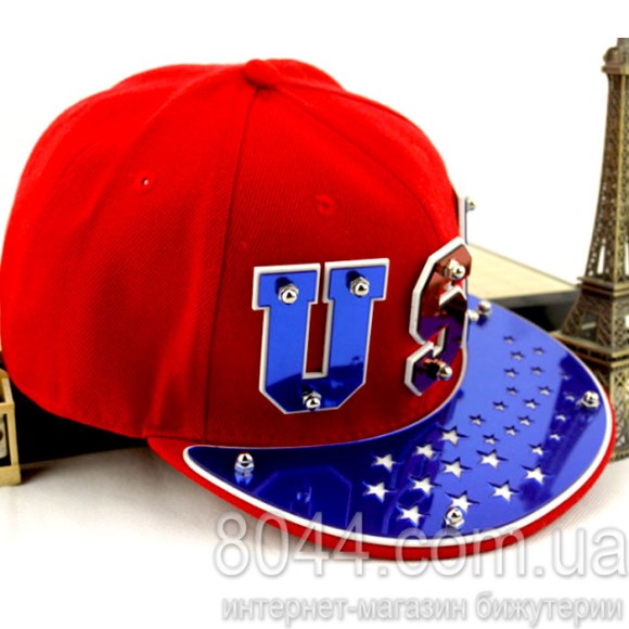 Кепка с прямым козырьком USA Punk