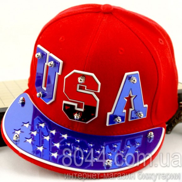 Кепка с прямым козырьком USA Punk