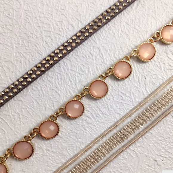 Чокер на шею Spring Style (набор из 3 штук)