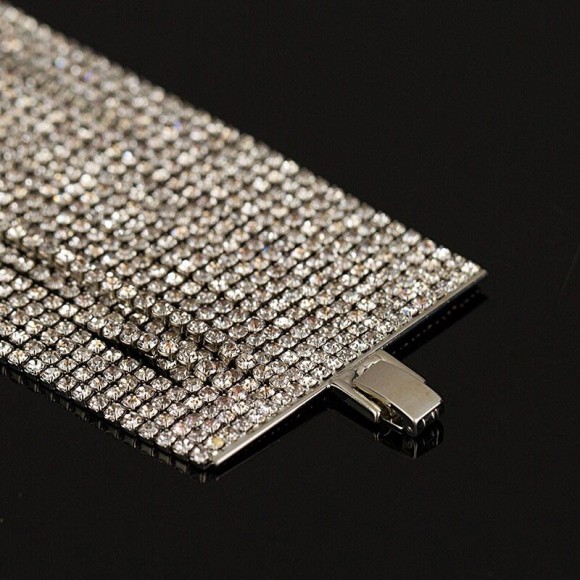 Женский вечерний браслет Кристаллы