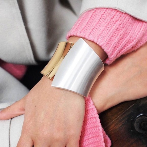 Металевий браслет гладка Асиметрія