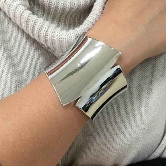 Металевий браслет гладка Асиметрія