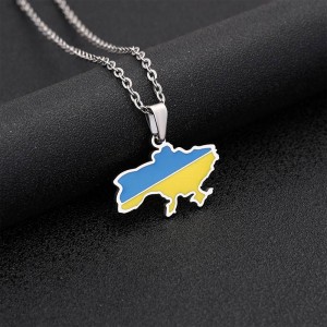 Кулон на шею из нержавеющей стали Украина Ukraine  Кулон на шею из нержавеющей стали Украина Ukraine