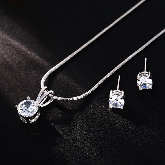 Набор украшений Кристалл: кулон и серьги