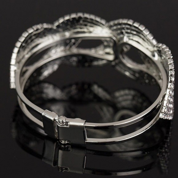 Вечірній браслет із кристалами Пелюстки Вечірній браслет із кристалами Пелюстки