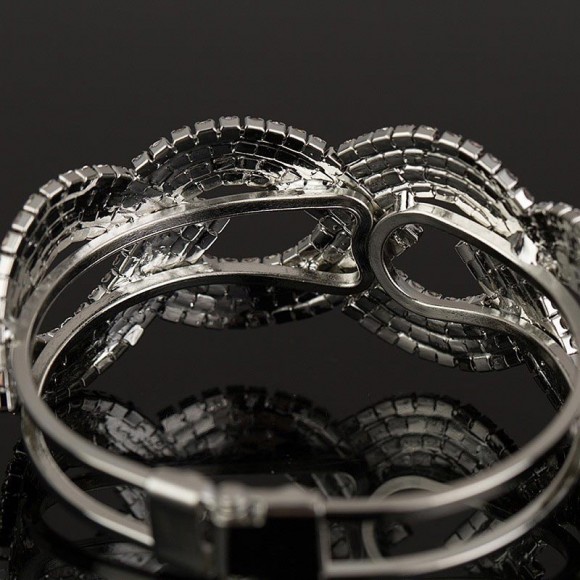 Вечірній браслет із кристалами Пелюстки Вечірній браслет із кристалами Пелюстки