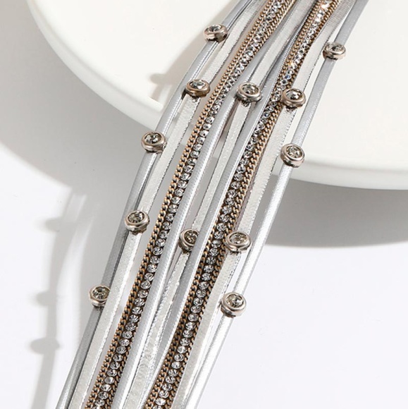 Женский кожаный браслет Линия Блеска