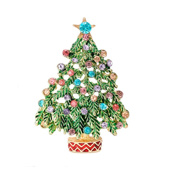Брошка святкова новорічна ялинка Брошка святкова новорічна ялинка