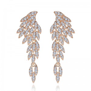 Сережки довгі з камінням Suite Crystals