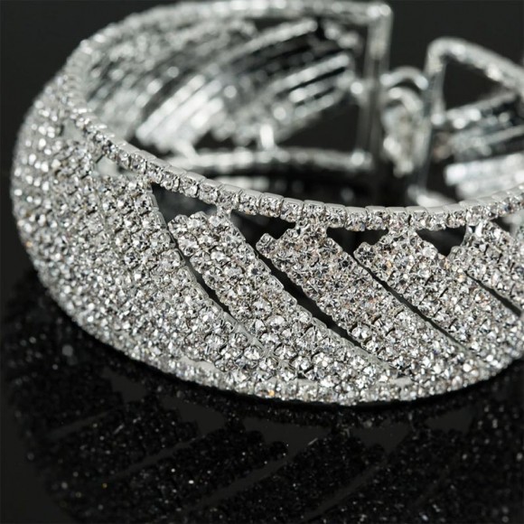 Вечірній браслет із кристалами Розалі