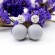 Сережки кульки Діор (Dior) кристалами сваровські