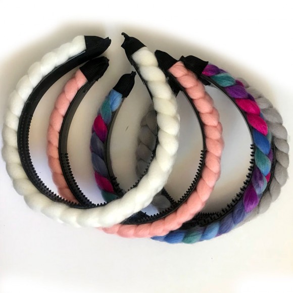 Обруч для волос Коса канекалон