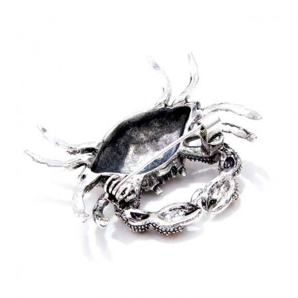 Брошь морской краб