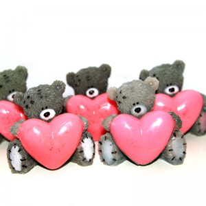 Мыло ручной работы Мишка Тедди с сердцем