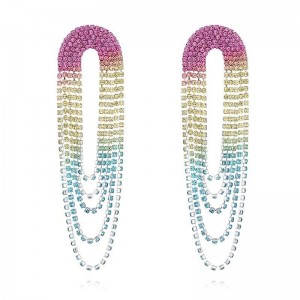 Вечірні довгі сережки Овальні Вечірні довгі сережки Овальні