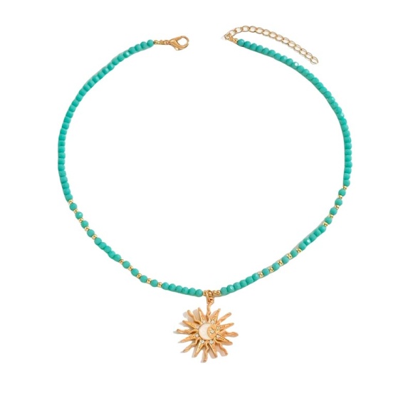 Колье энергия солнца бирюзовый