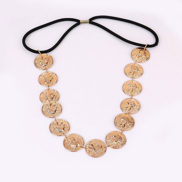 Обідок для волосся у вигляді монет Queen