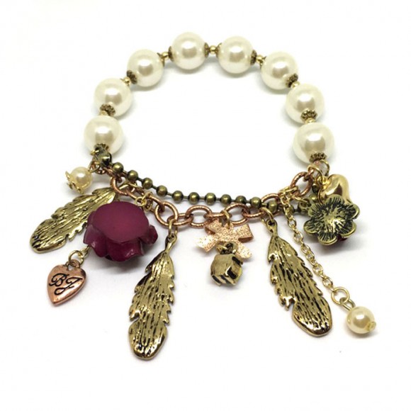 Браслет на гумці з намистинами Candy Lady