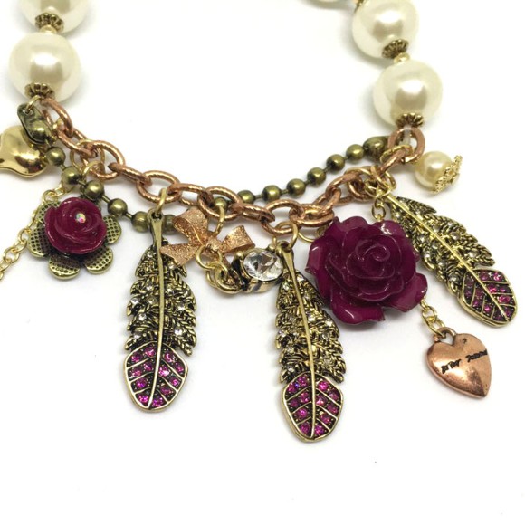 Браслет на гумці з намистинами Candy Lady