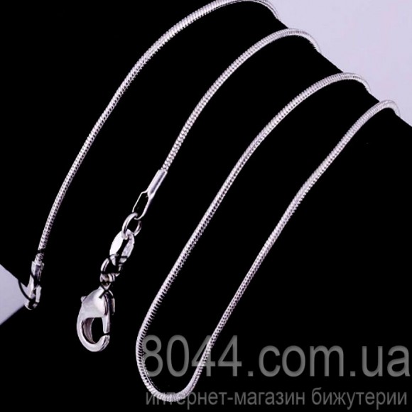 Серебренная цепочка Snake Змейка