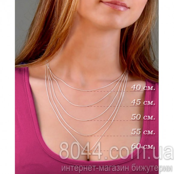 Серебренная цепочка Snake Змейка