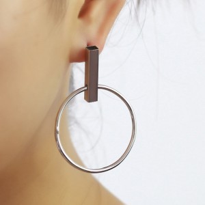 Серьги кольца Round Geometric Серьги кольца Round Geometric