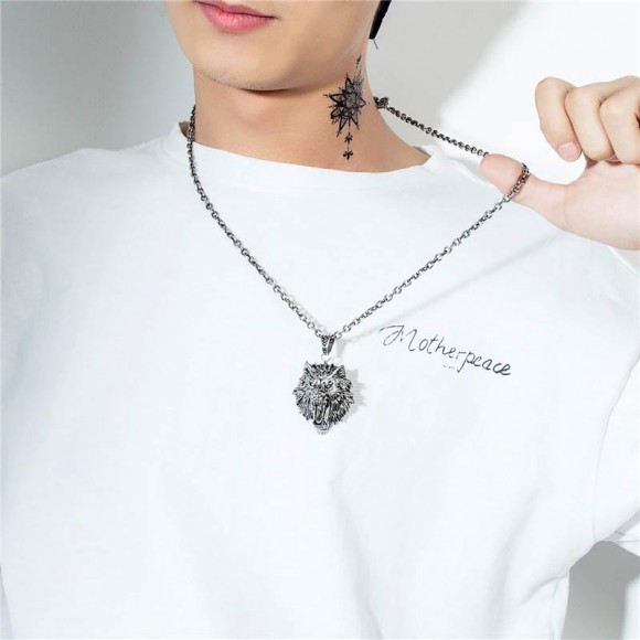 Кулон из нержавеющей стали Волк