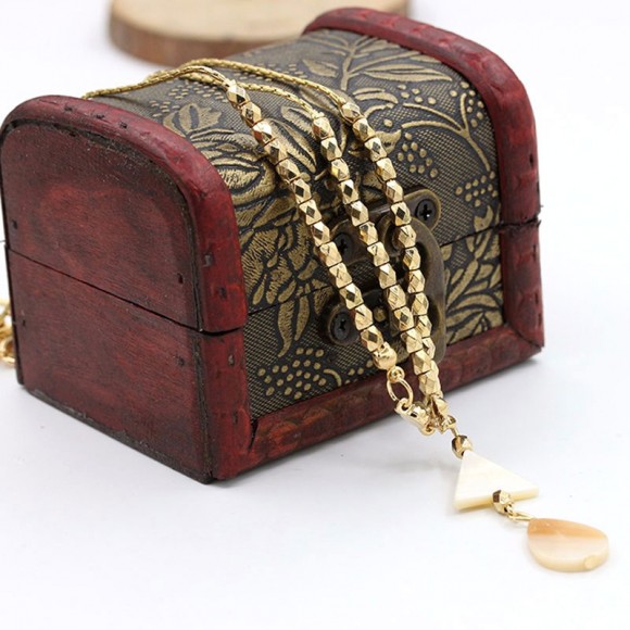 Ободок для волос золотистого цвета Water drop