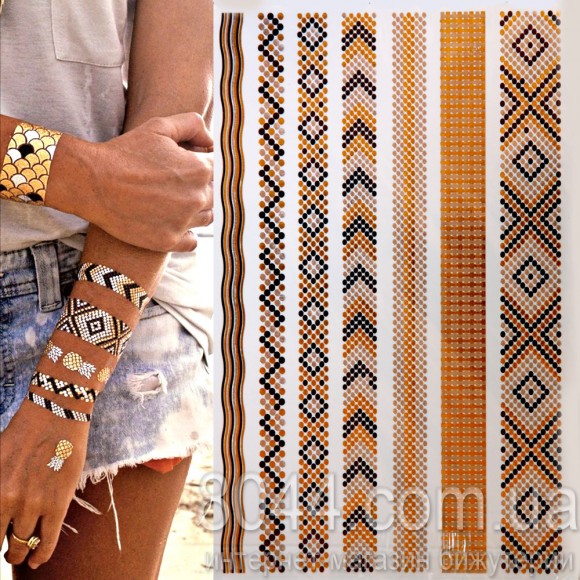 Флеш тату металлическая — Набор ассорти # 5 Флеш тату металлическая — Набор ассорти # 5