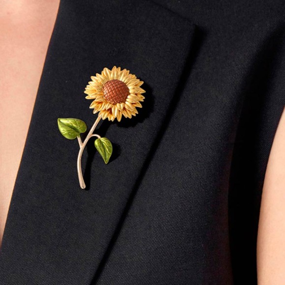 Брошка соняшник класик Брошка соняшник класик