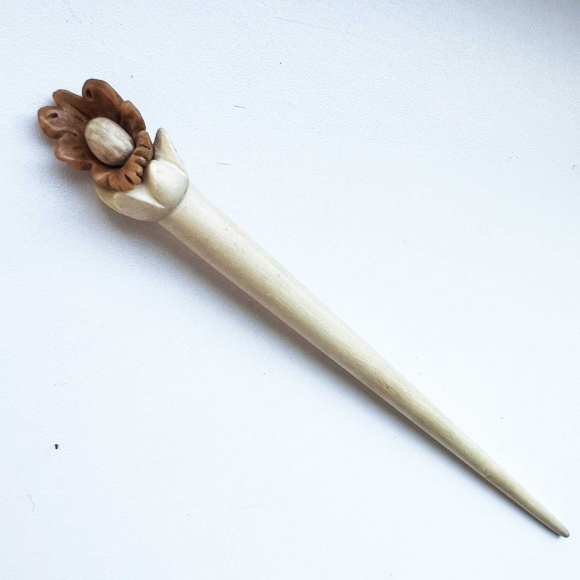 Шпилька з дерева берези і персика