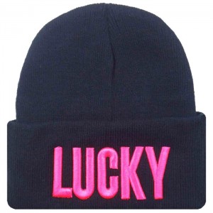 Шапка Lucky чорного кольору Шапка Lucky чорного кольору