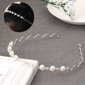 Обруч для волос с жемчугом Pearl Wave Обруч для волос с жемчугом Pearl Wave