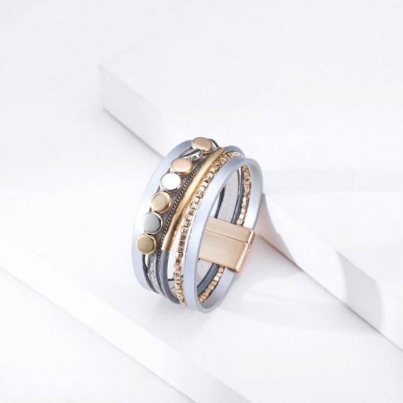 Жіночий браслет Ела сріблястий