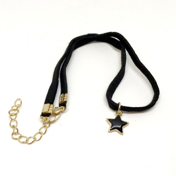 Замшевый чокер с кулоном Звезда Замшевый чокер с кулоном Звезда