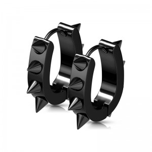 Сережки кільця зі сталі Spikes Шипи SSE-026 Сережки кільця зі сталі Spikes Шипи SSE-026