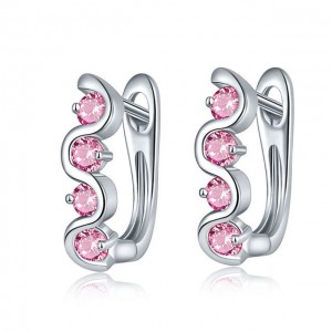 Серьги с английский замком Кристаллик Серьги с английский замком Кристаллик