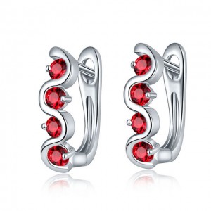 Серьги с английский замком Кристаллик Серьги с английский замком Кристаллик