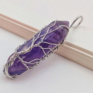 Кулон аметист плетіння Кулон аметист плетіння