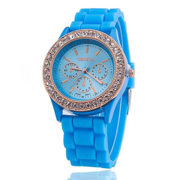 Часы Geneva с силиконовым ремешком Crystal Часы Geneva с силиконовым ремешком Crystal
