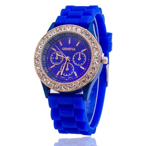 Часы Geneva с силиконовым ремешком Crystal Часы Geneva с силиконовым ремешком Crystal